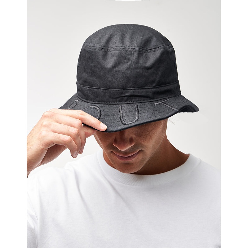 Route One Brimmed Bucket Hat – Black