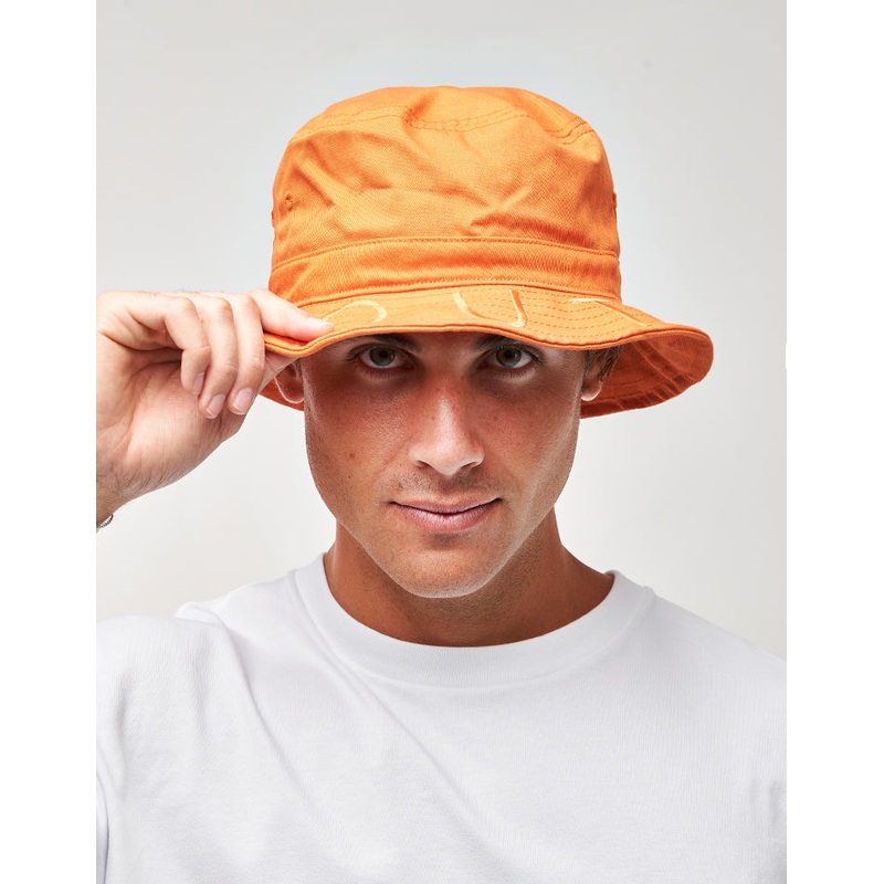 Route One Brimmed Bucket Hat – Orange