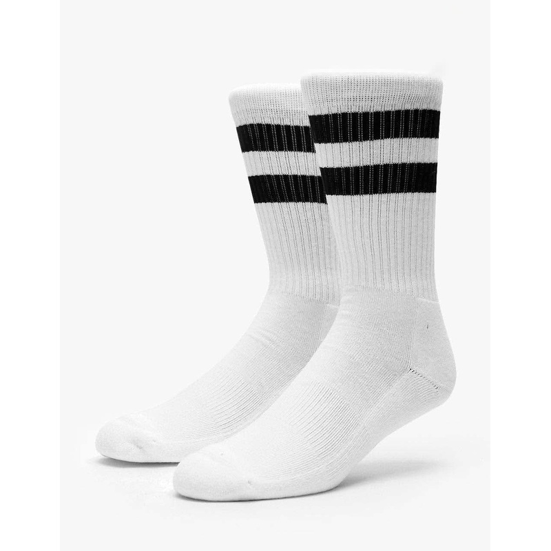 Route One Classic Crew Socks – White/Black