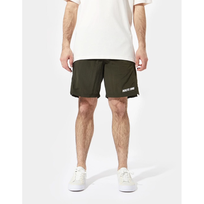 Route One Jammin Shorts – Olive