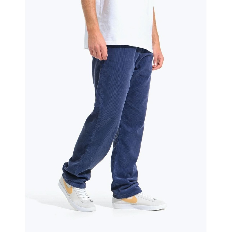 Route One Relaxed Fit Big Wale Cords – Shady Blue