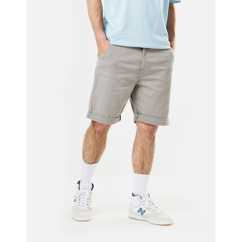 Route One Roll Up Chino Shorts – Grey