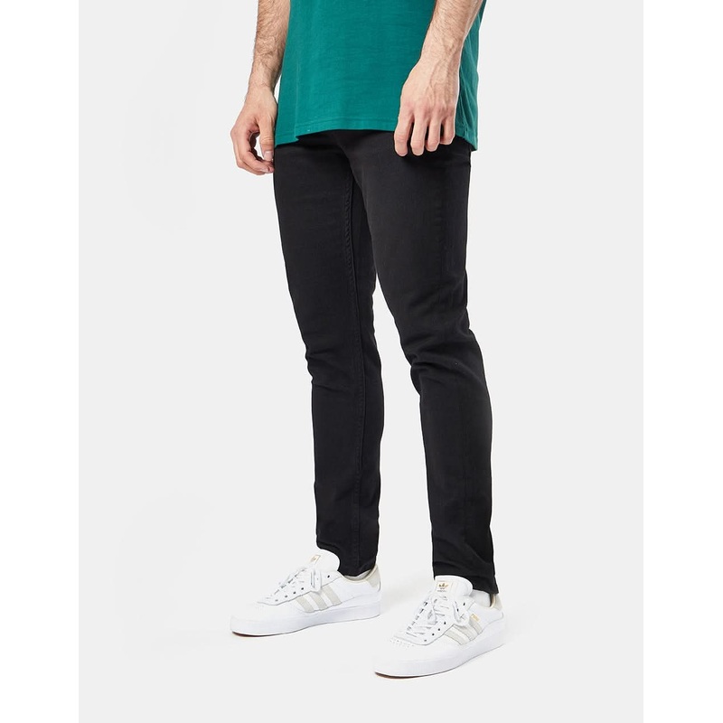 Route One Skinny Denim Jeans – Flat Black