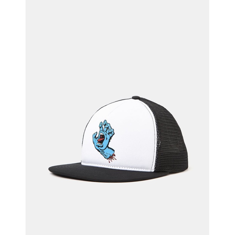 Santa Cruz Classic Hand Mesh Cap – White/Black