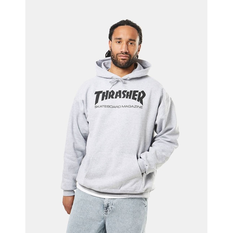 Thrasher Skate Mag Pullover Hoodie – Heather Grey