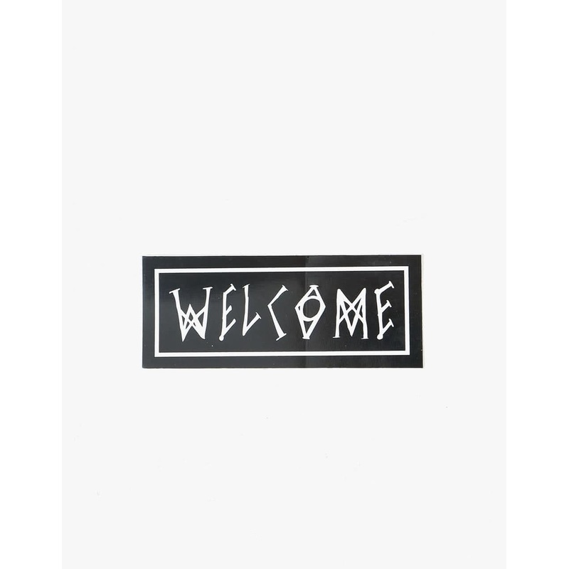 Welcome Scrawl 5″ Sticker