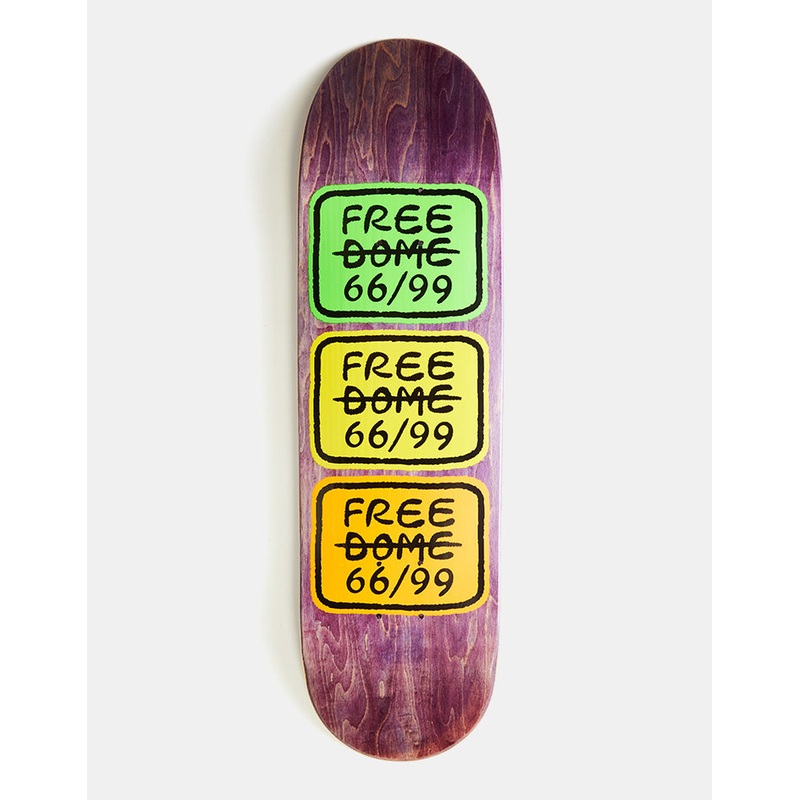 Free Dome Stacked Logo Skateboard Deck – 8″
