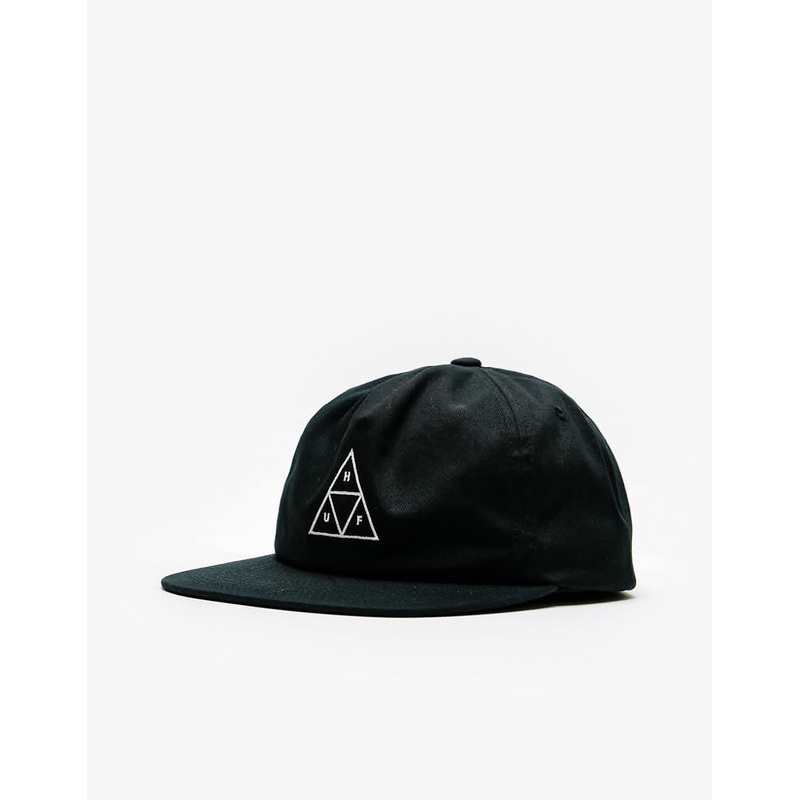 HUF Unstructured Triple Triangle Snapback Cap – Black