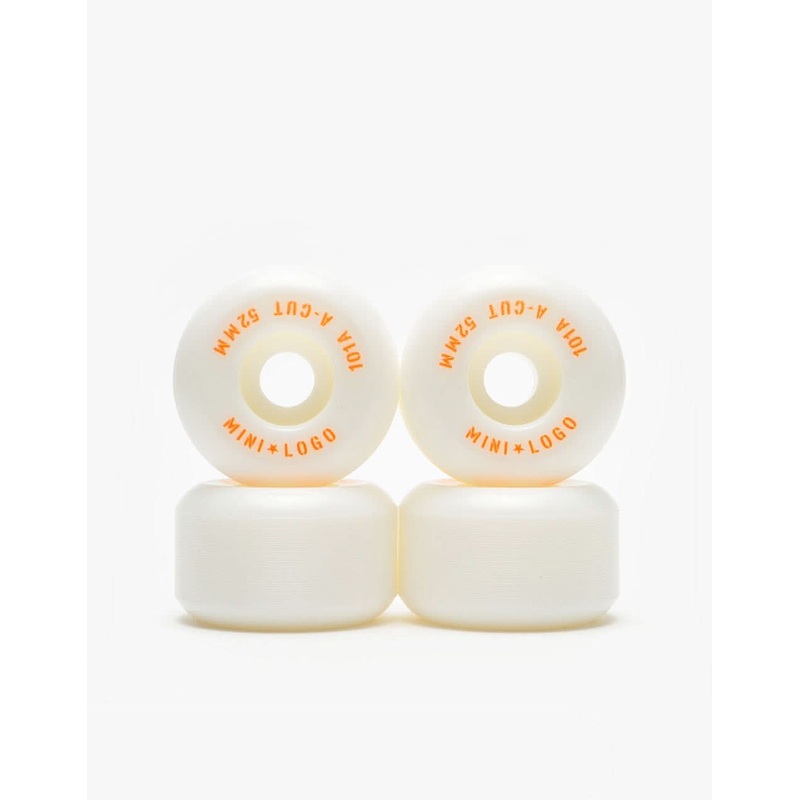Mini Logo A-Cut 2 101a Skateboard Wheels – White
