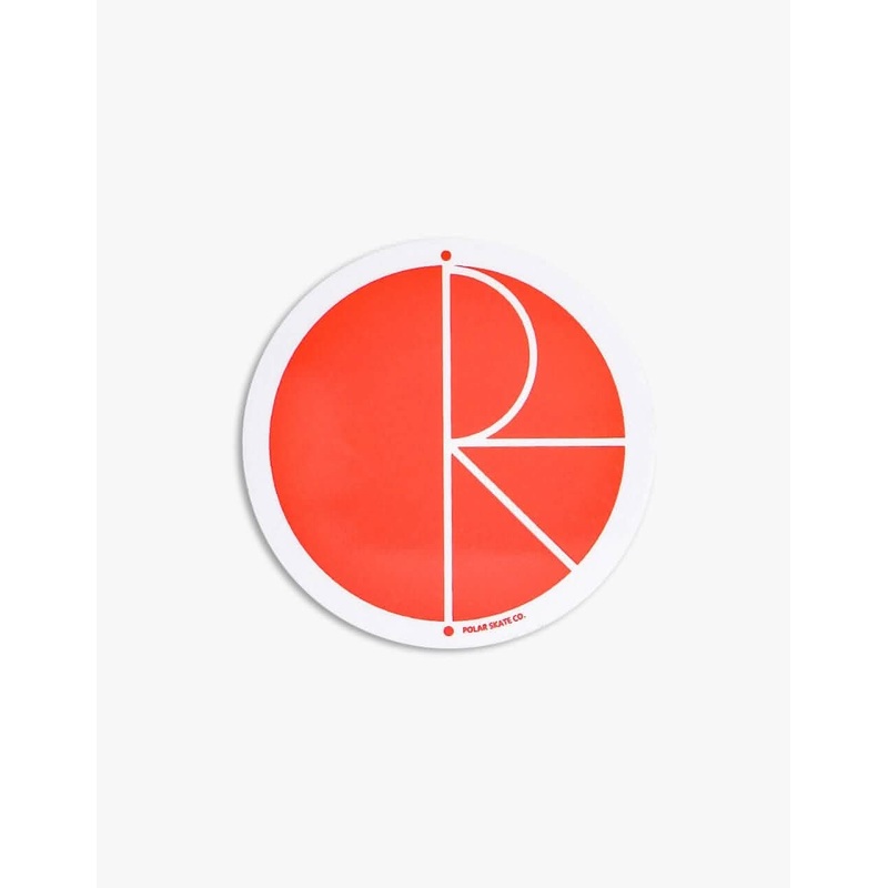 Polar Fill Logo Sticker – Red