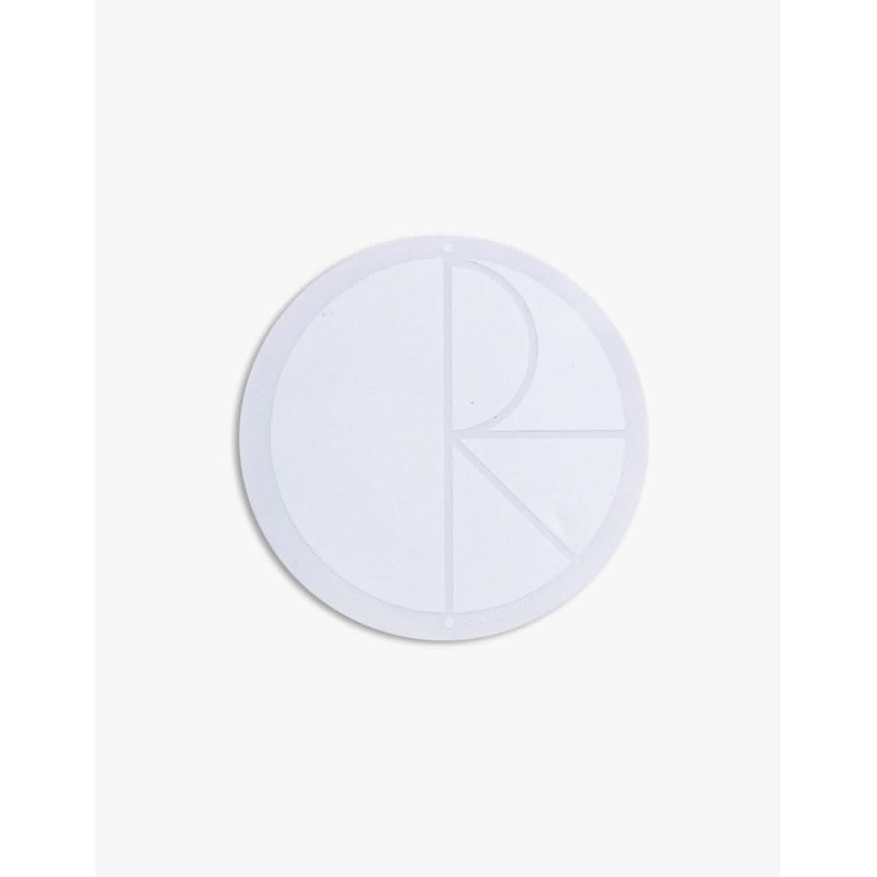 Polar Fill Logo Sticker – White