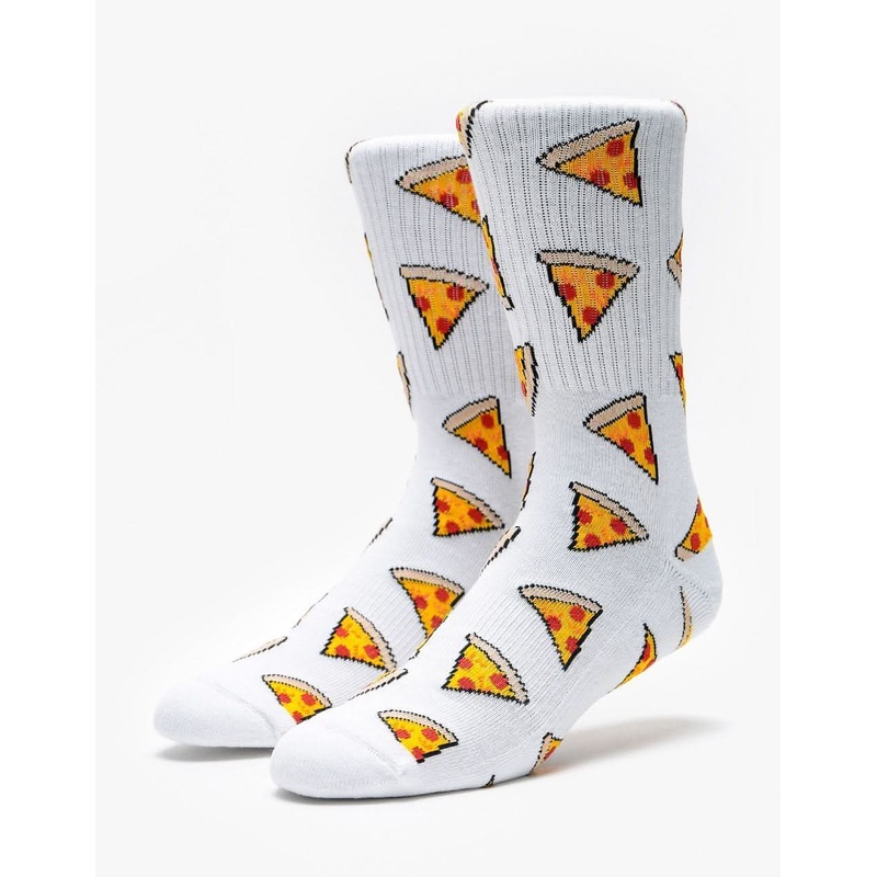 Route One Pizza Crew Socks – White