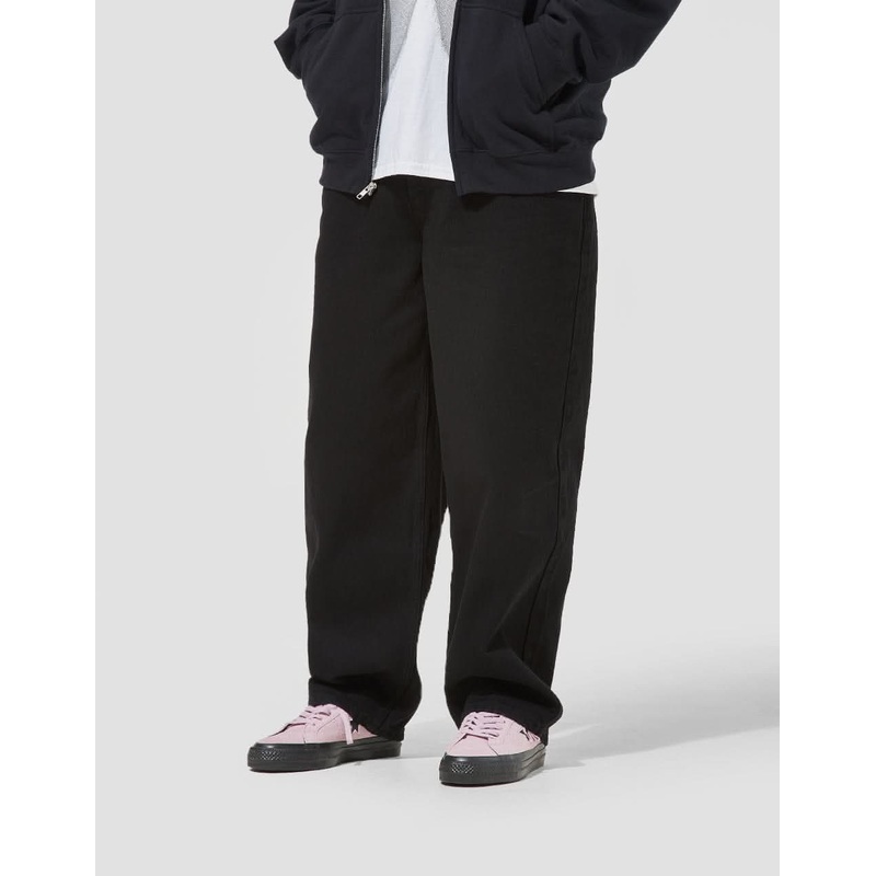 Route One Super Baggy Denim Jeans – Flat Black