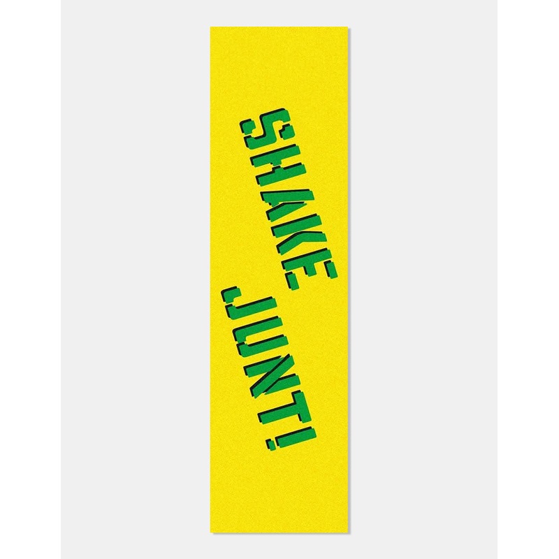 Shake Junt Sprayed Logo Grip Tape Sheet – Yellow/Green