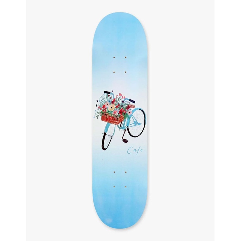 Skateboard Cafe Flower Basket Skateboard Deck – Blue