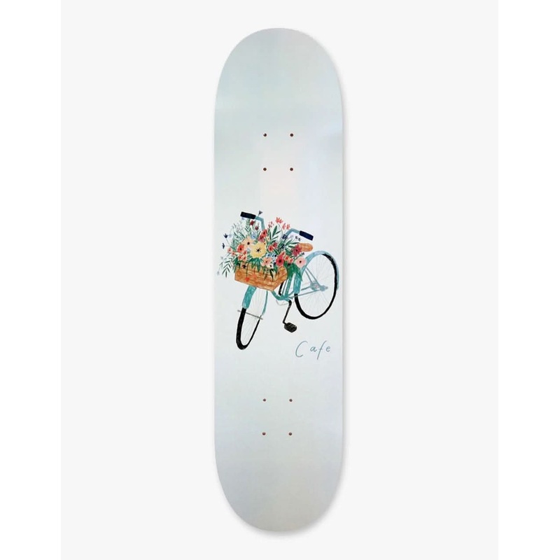 Skateboard Cafe Flower Basket Skateboard Deck – Grey