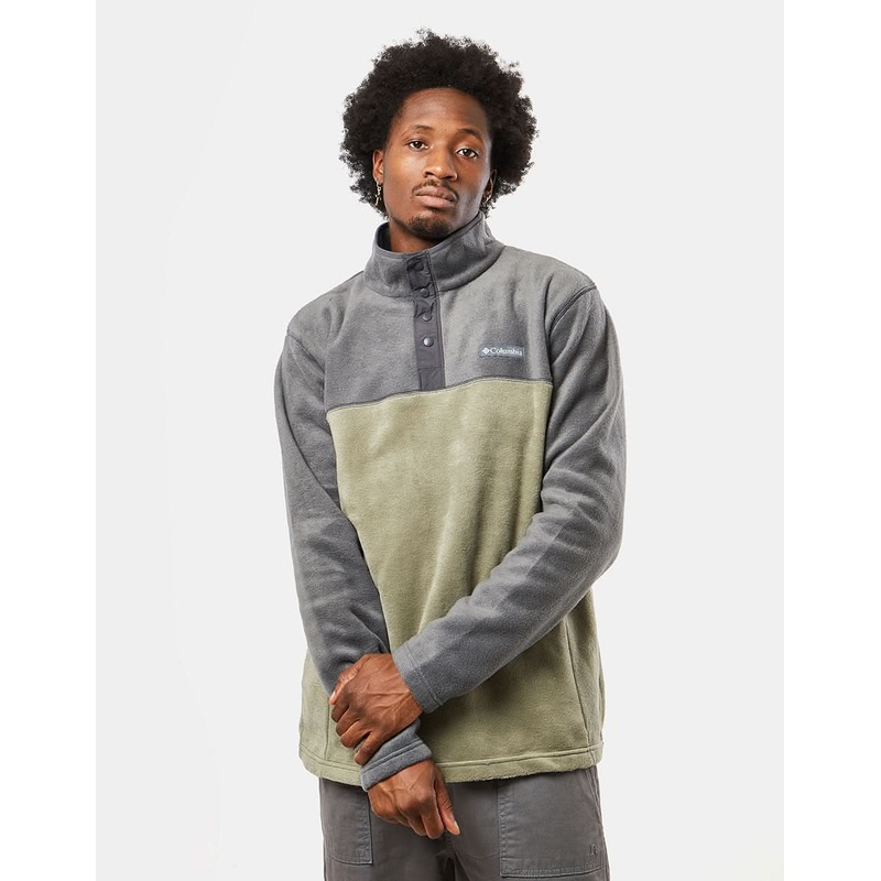 Columbia Steens Mountain Half Snap Fleece – Stone Green/Shark