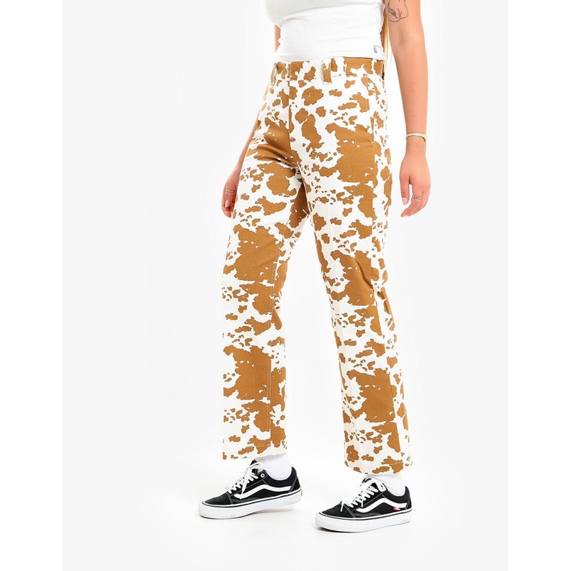Obey Womens Straggler Printed Pant – Cow Print