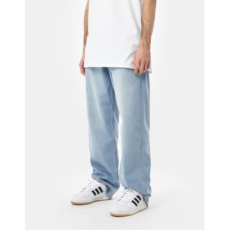 Route One Baggy Denim Jeans – Stone Wash