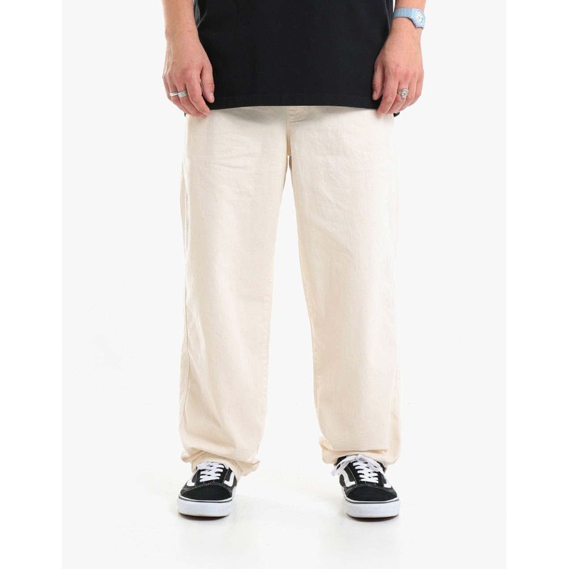 Route One Organic Baggy Pants – Off White