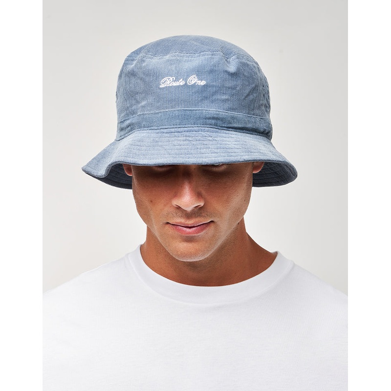 Route One Script Cord Bucket Hat – Air Force Blue