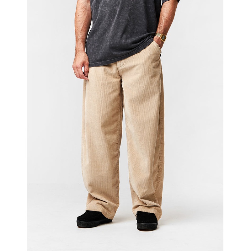 Route One Super Baggy Big Wale Cords – Stone