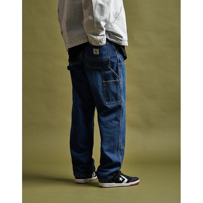 Carhartt WIP Double Knee Pant – Blue (Stone Washed)