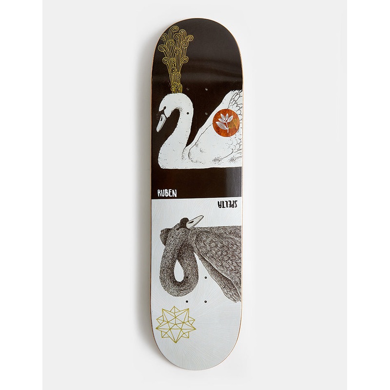 Magenta Spelta Swans Zoo Series Skateboard Deck