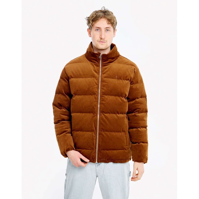 Route One Corduroy Puffer Jacket – Caramel