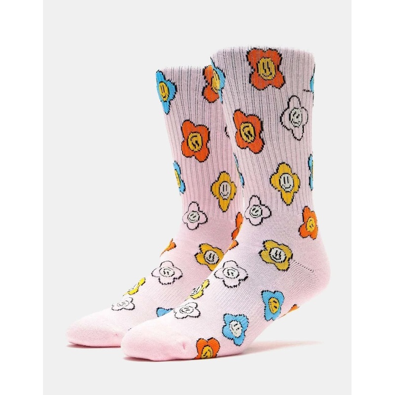 Route One Meadow Crew Socks – Light Purple