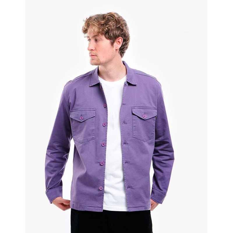 Route One Military Shirt – Moderate Purple