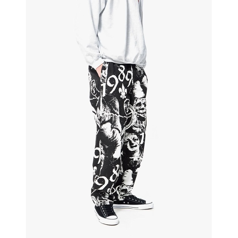 Route One Organic Baggy Pants – Medievil Black/White