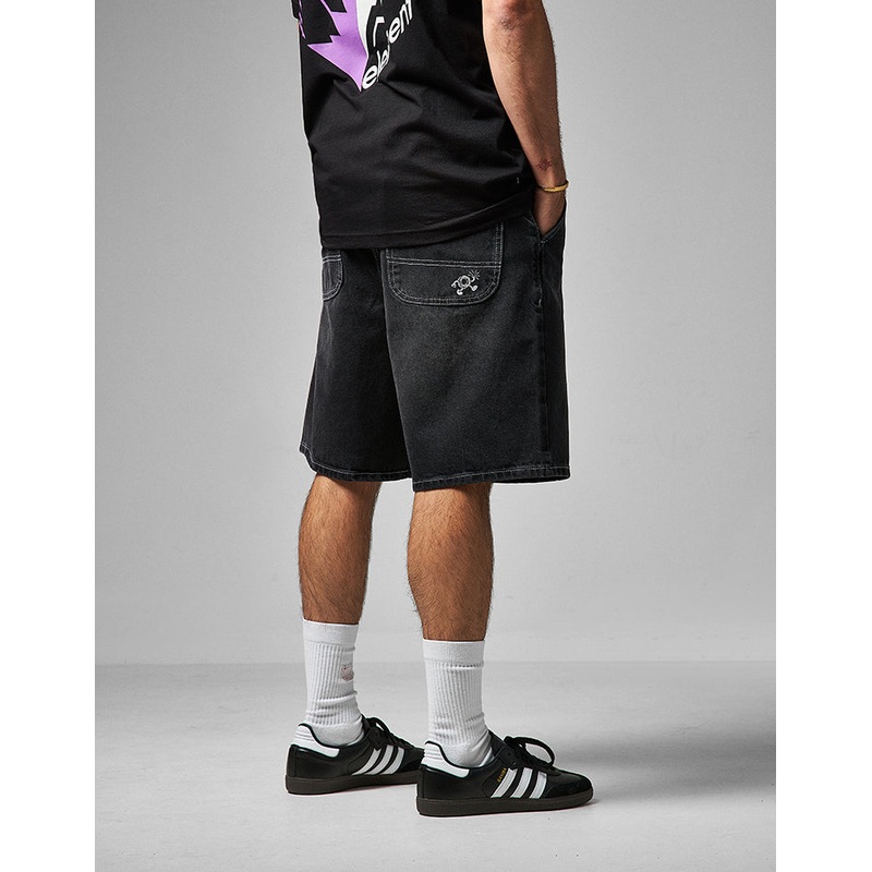 Route One Super Baggy Jorts – Washed Black