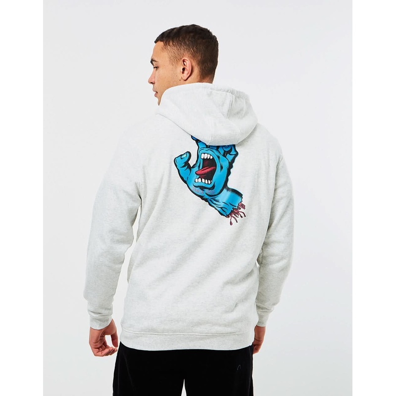 Santa Cruz Screaming Hand Chest Pullover Hoodie – Athletic Heather