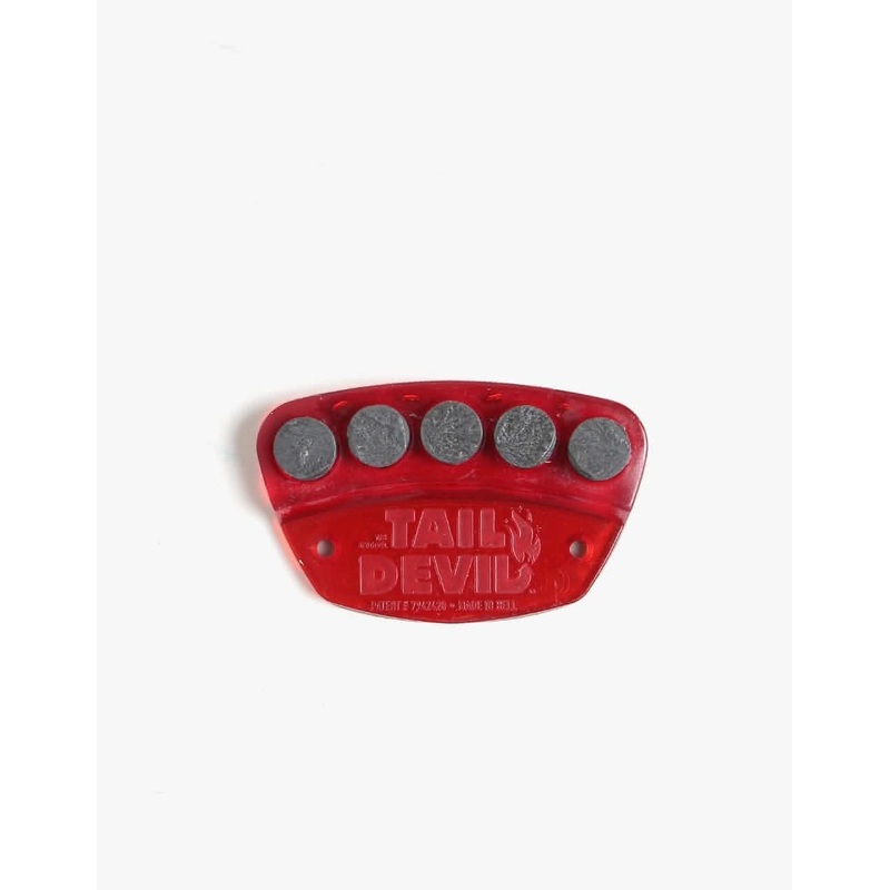 Tail Devil Skateboard Spark Plate – Red/Black