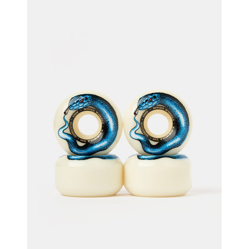 Bones Smokin Skull X-Formula V6 Wide-Cut 99a Skateboard Wheels