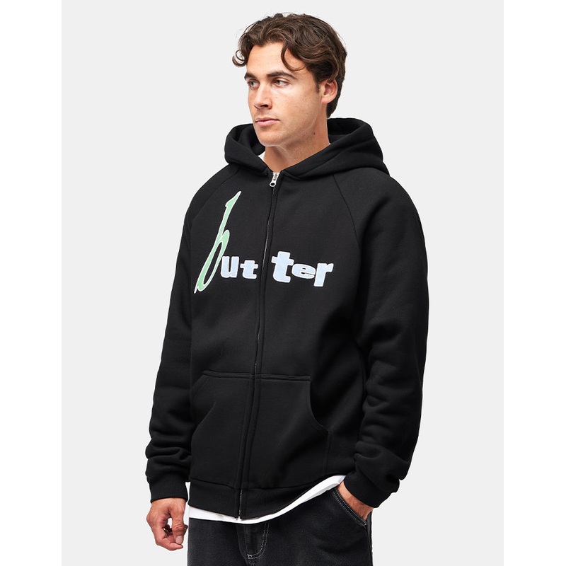 Butter Goods Device Zip-Thru Hoodie – Black