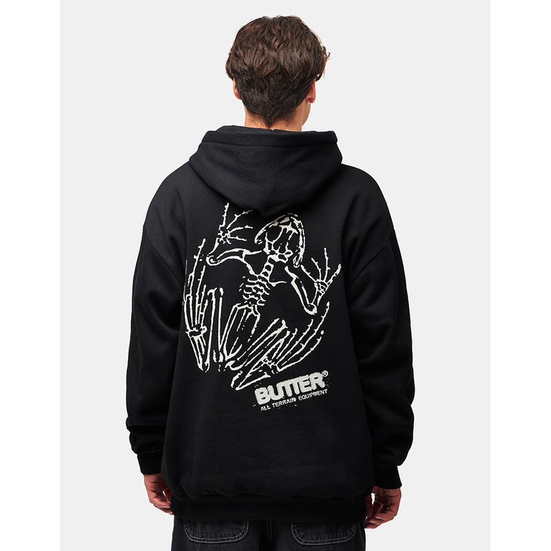 Butter Goods Fossil Pullover Hoodie – Black