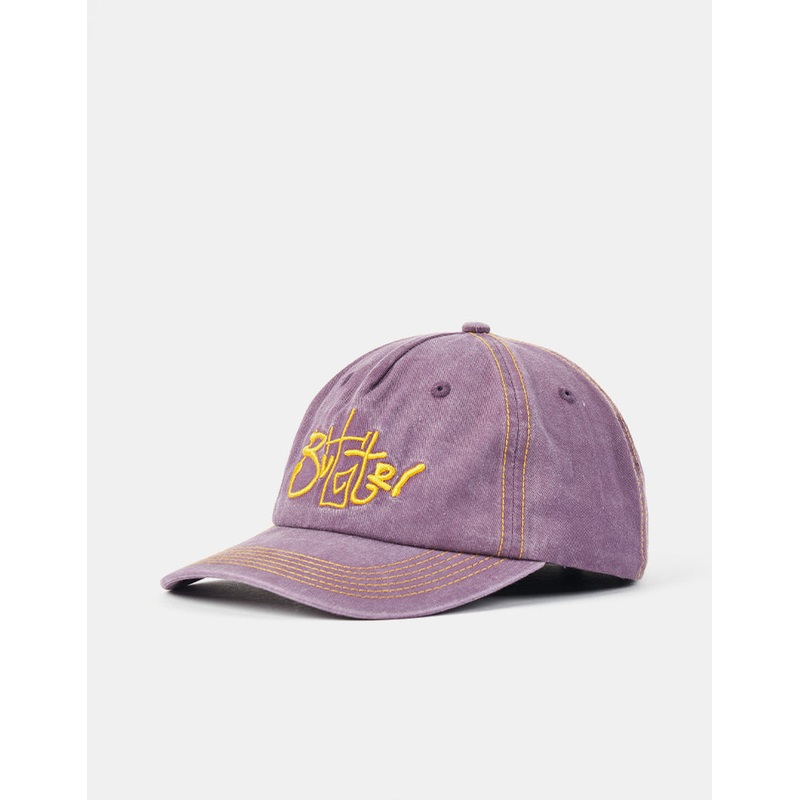 Butter Goods Scribble 5 Panel Strapback Cap – Washed Mauve