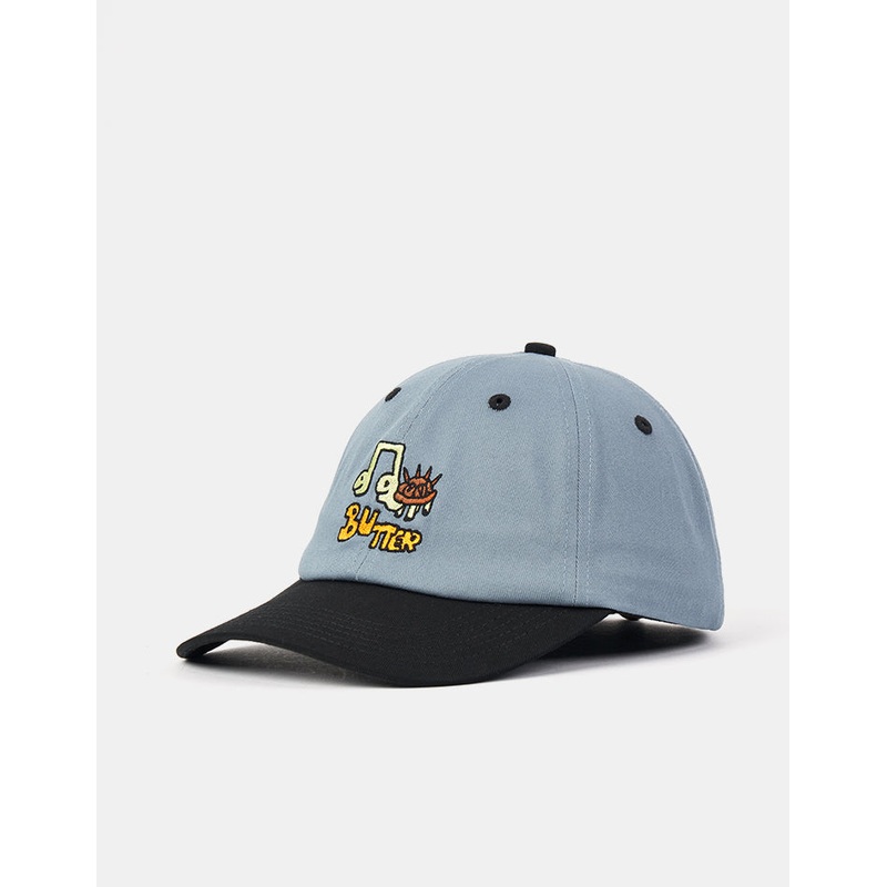 Butter Goods Turtle 6 Panel Strapback Cap – Ocean/Black