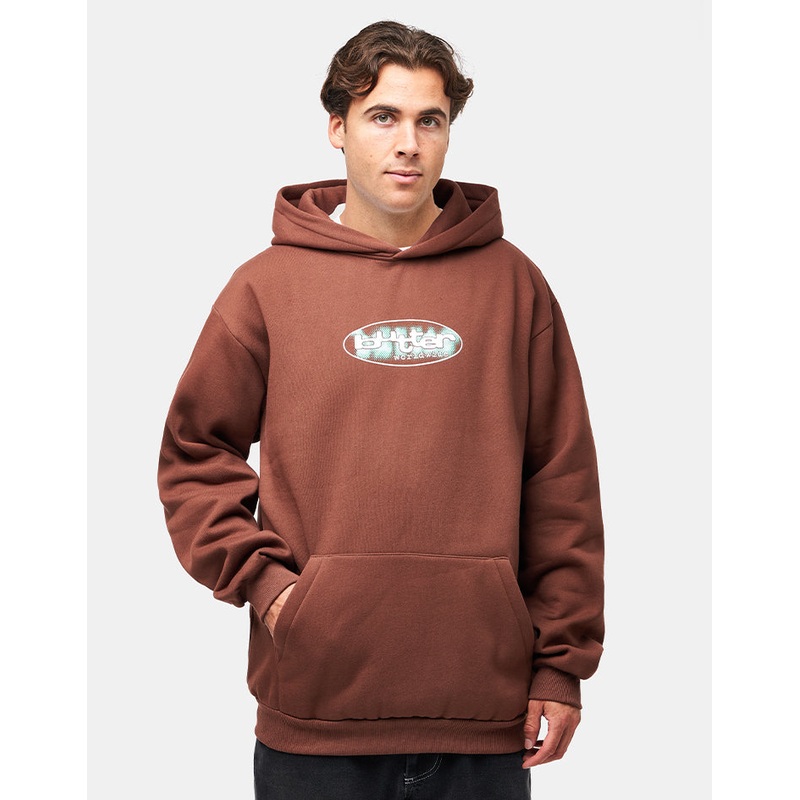 Butter Goods Vortex Pullover Hoodie – Chocolate