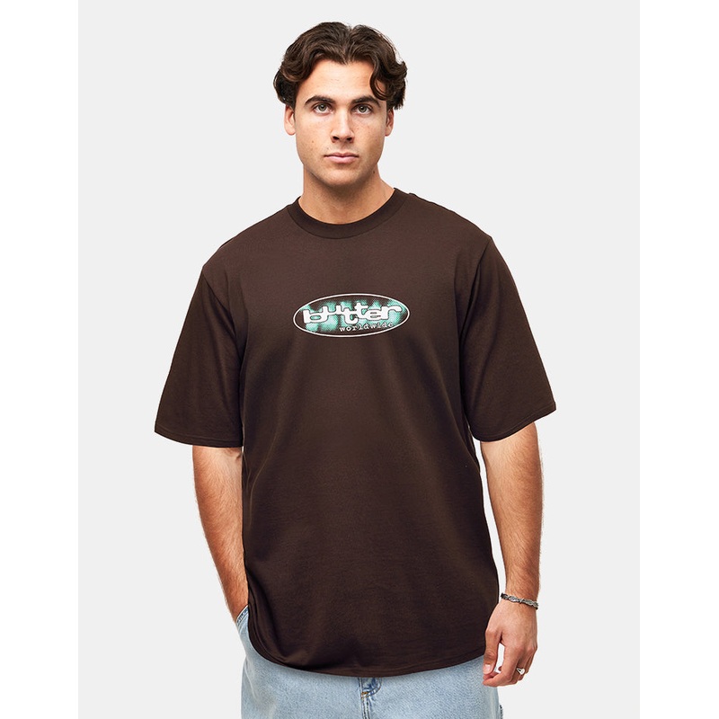 Butter Goods Vortex T-Shirt – Chocolate