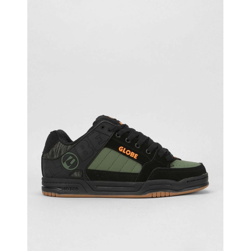 Globe Tilt Skate Shoes – Black/Olive Knit