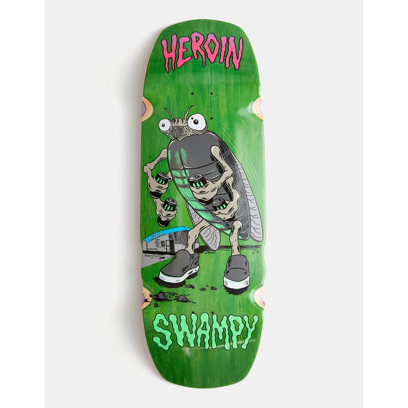 Heroin Swampy Bug Skateboard Deck – 10.75″