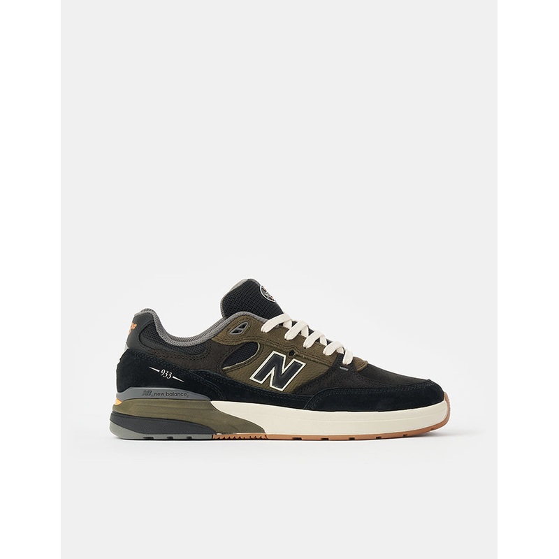 New Balance Numeric 933 Andrew Reynolds Skate Shoes – Black/Dark Olivine