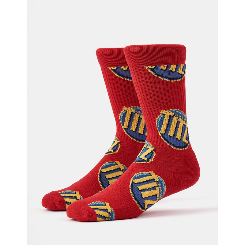 Route One Crackers Crew Socks – Red