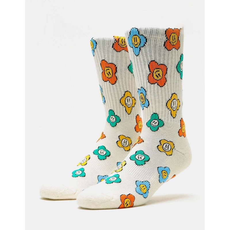 Route One Meadow Crew Socks – Natural