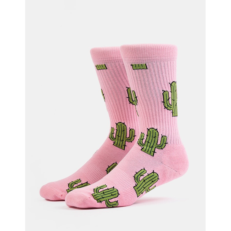 Route One Prickly Bush Crew Socks – Pink