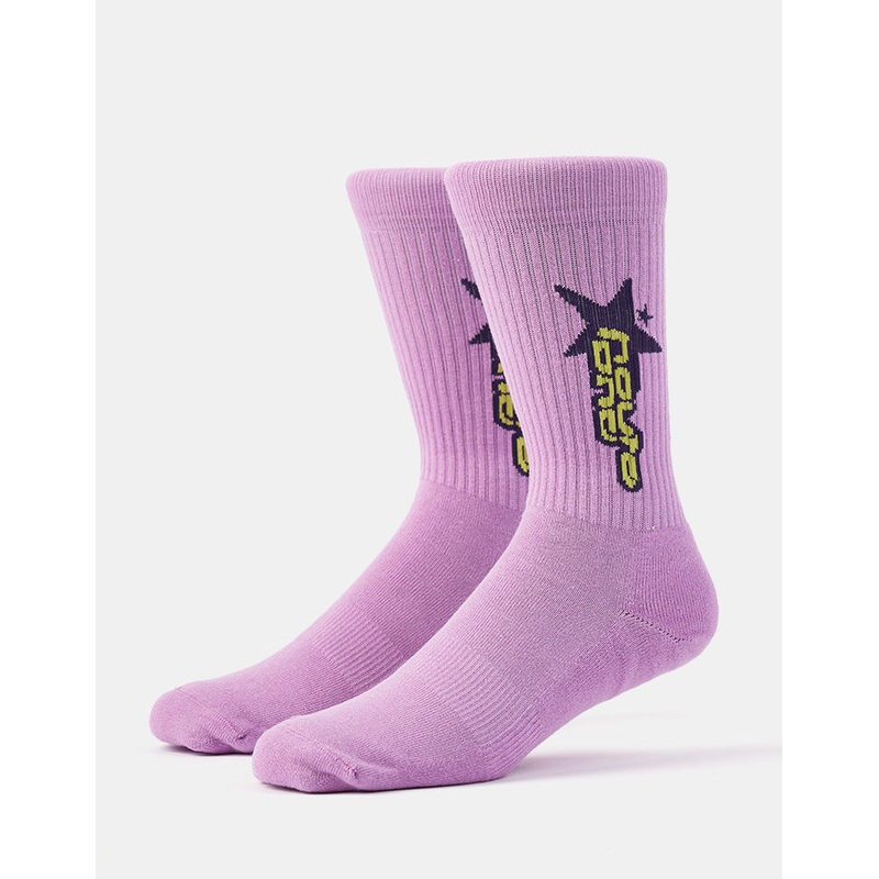 Route One Super Stars Crew Socks – Purple