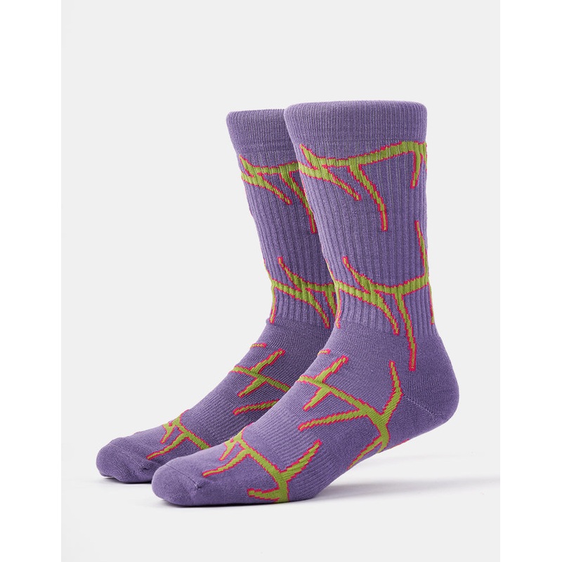 Route One Thorns Crew Socks – Purple